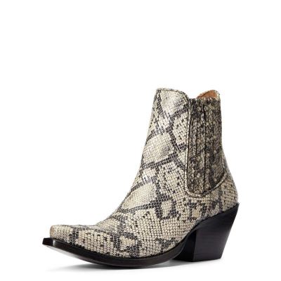 Ariat Western: Eclipse Botas Western Mujer - Negras Blancas Serpent (METSV3452)